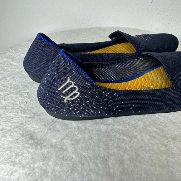 Rothy's  Limited Edition Zodiac Astrology Virgo Loafer Navy Slip On Shoes SizeW6 - Picture 8 of 16
